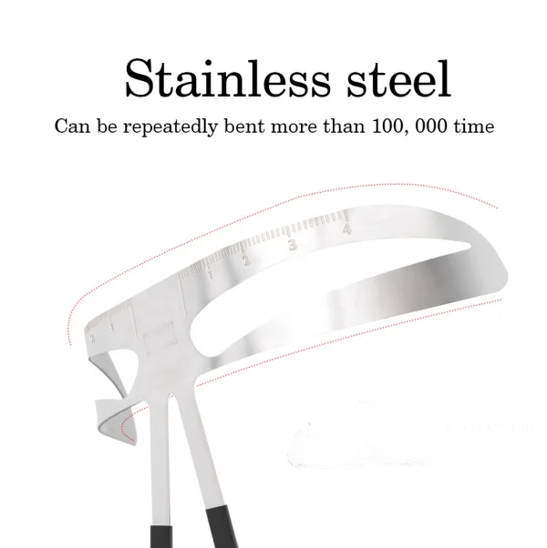 Трафарет для бровей с тремя точками для перманентного макияжа