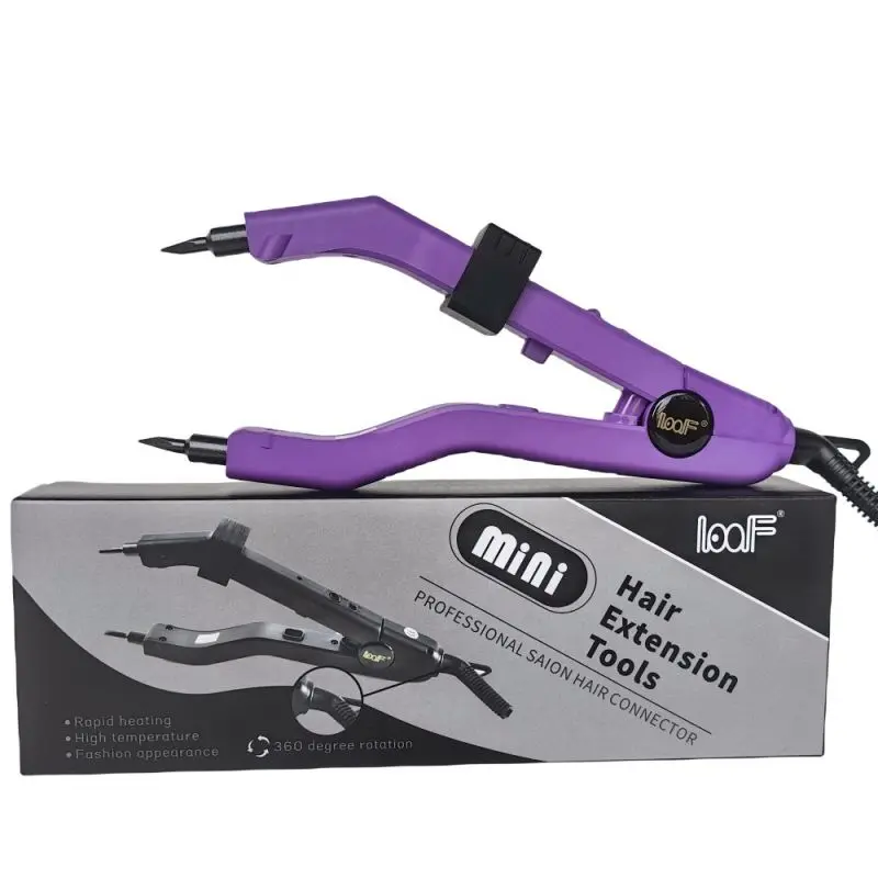 uv hair extension Salon Iron Tools cold glue of hair extension machine portable loof minuteness heating tips