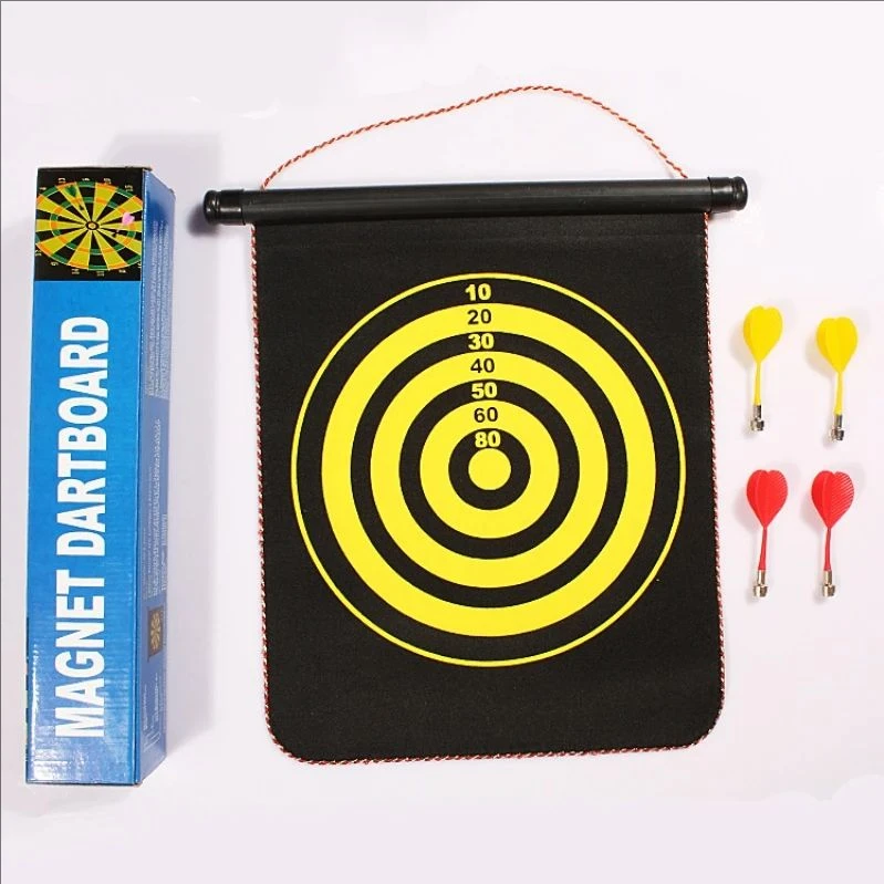 Factory Price Double-Sided Thickened Target 12 Inch Magnetic Safety Dart Set With 4 Darts For Sale