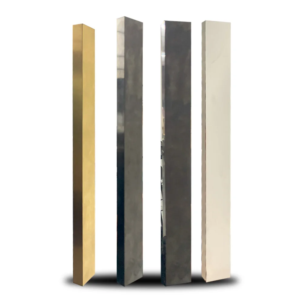KASARO Brushed Stainless Steel Carpet U Tile Trim Profile Decorative Strips Brass Metal U Trim For Furniture