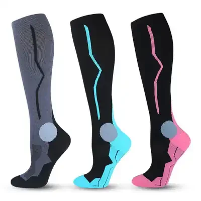 Breathable Towel Bottom Cushion Athletic 20-30mmhg Sports Fitness Badminton Running Cycling Football Compression Socks