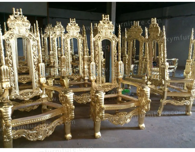 Luxury Wedding Furniture High Back King Throne Chair For Sale