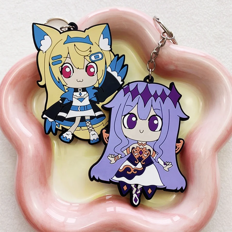 High Quality Custom Keychain Sublimation Blanks Shoe Charms Melody Sublimation Key Loss Prevention Decoration