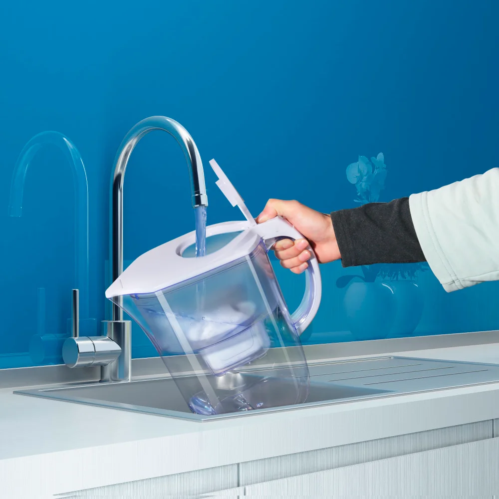 3.8Liters Water Filter Pitcher Home Pure Nova Water Filter Manual Household Kitchen Use PH Level 8-10 Alkaline mineral water