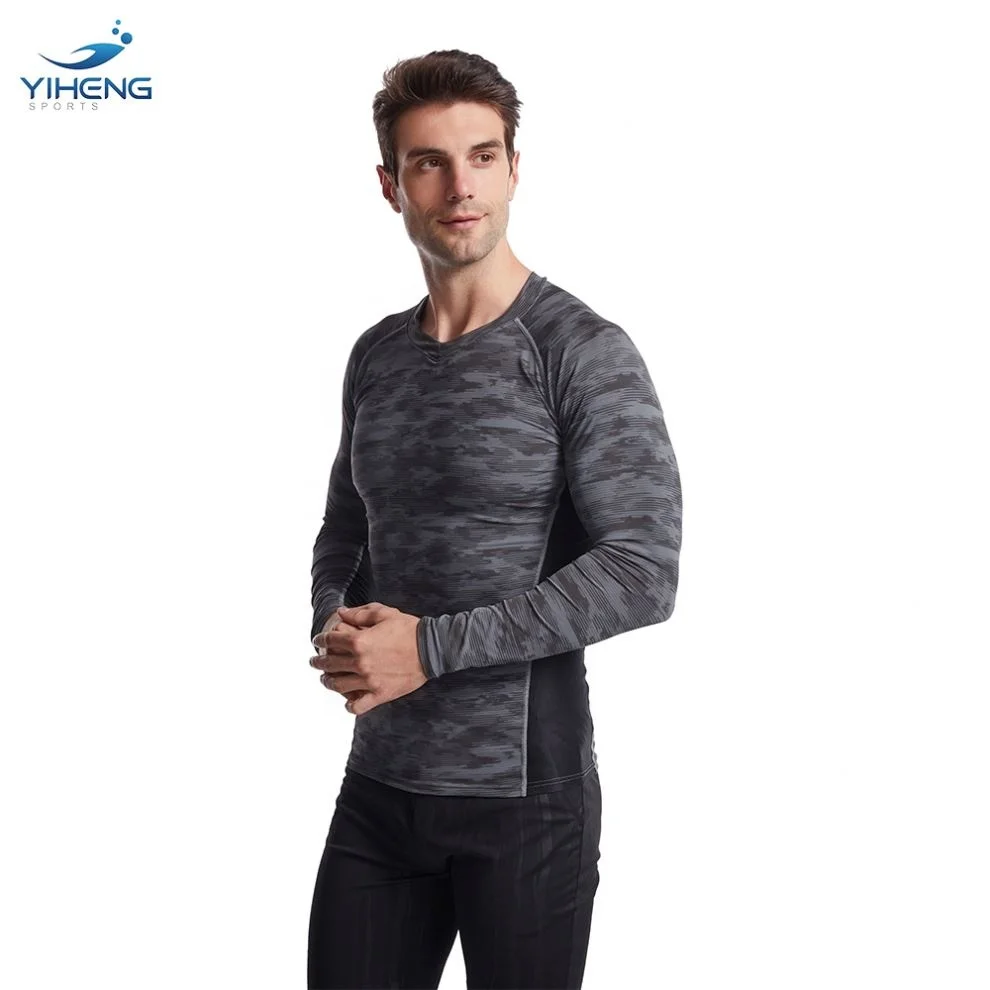 YIHENG Пользовательский логотип Playera с длинным рукавом для серфинга Bjj mma Топ гвардия Camisetas