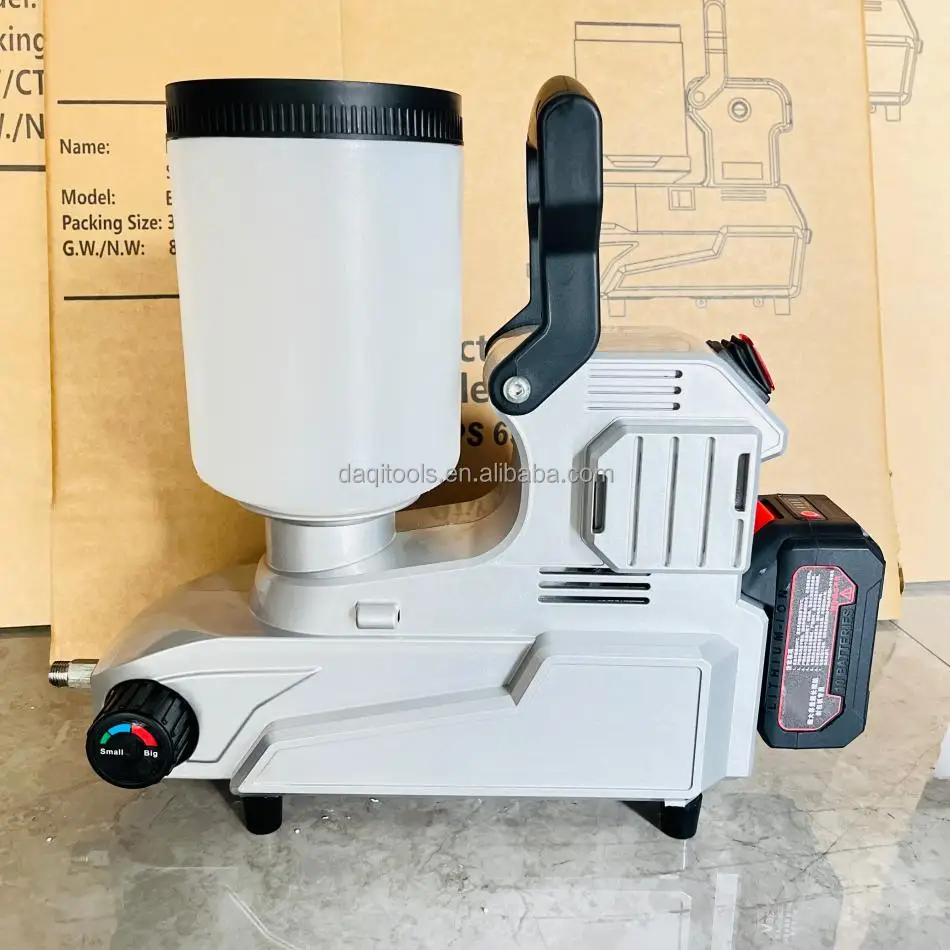 DAQI 18650 18V Cordless High Efficiency Airless Paint Sprayer,3300 PSI Electric Stand Airless Paint Sprayer