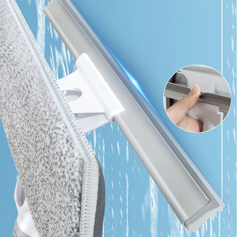 Extenclean Squeegee Window Cleaner Flexible Glass Cleaner With Extension Pole Telescopic Window Washing Wiper