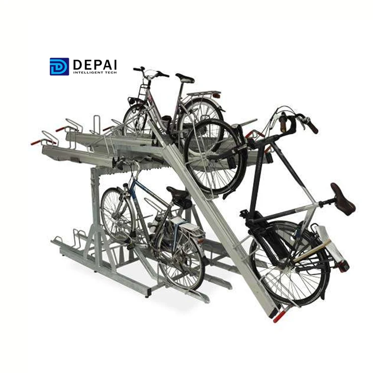 High Capacity Double-deck Bike Storage Parking Racks Bicycle Rack Stand