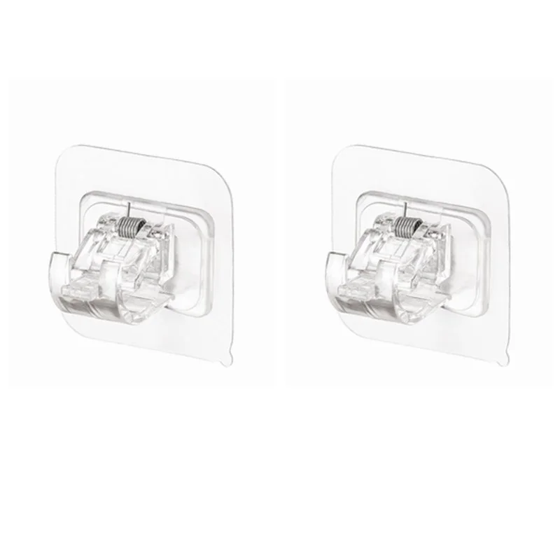 Curtain rod support hook Telescopic rod hook perforation-free home curtain bathroom kitchen curtain retainer
