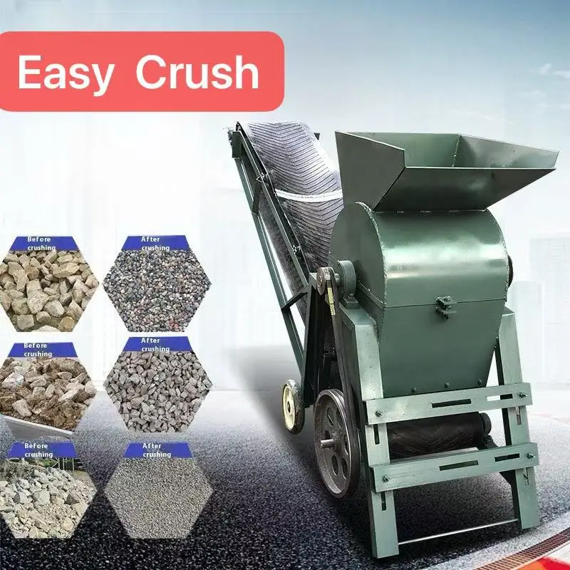 Высококачественная малогабаритная дробильная машина портативная дробилка каменного порошка угля для добычи небольших органических удобрений