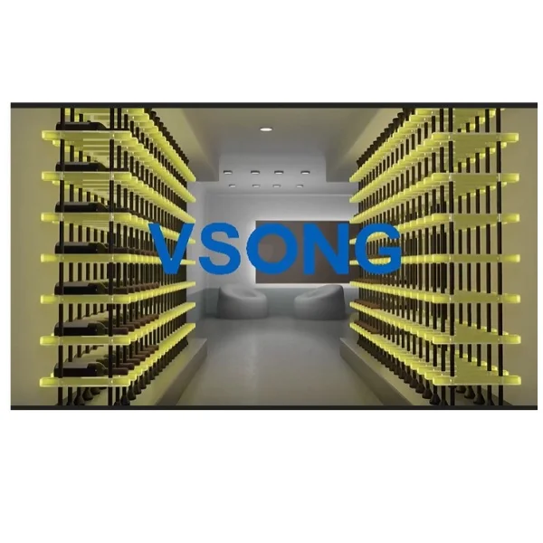 Прозрачный акриловый стеллаж для бокалов