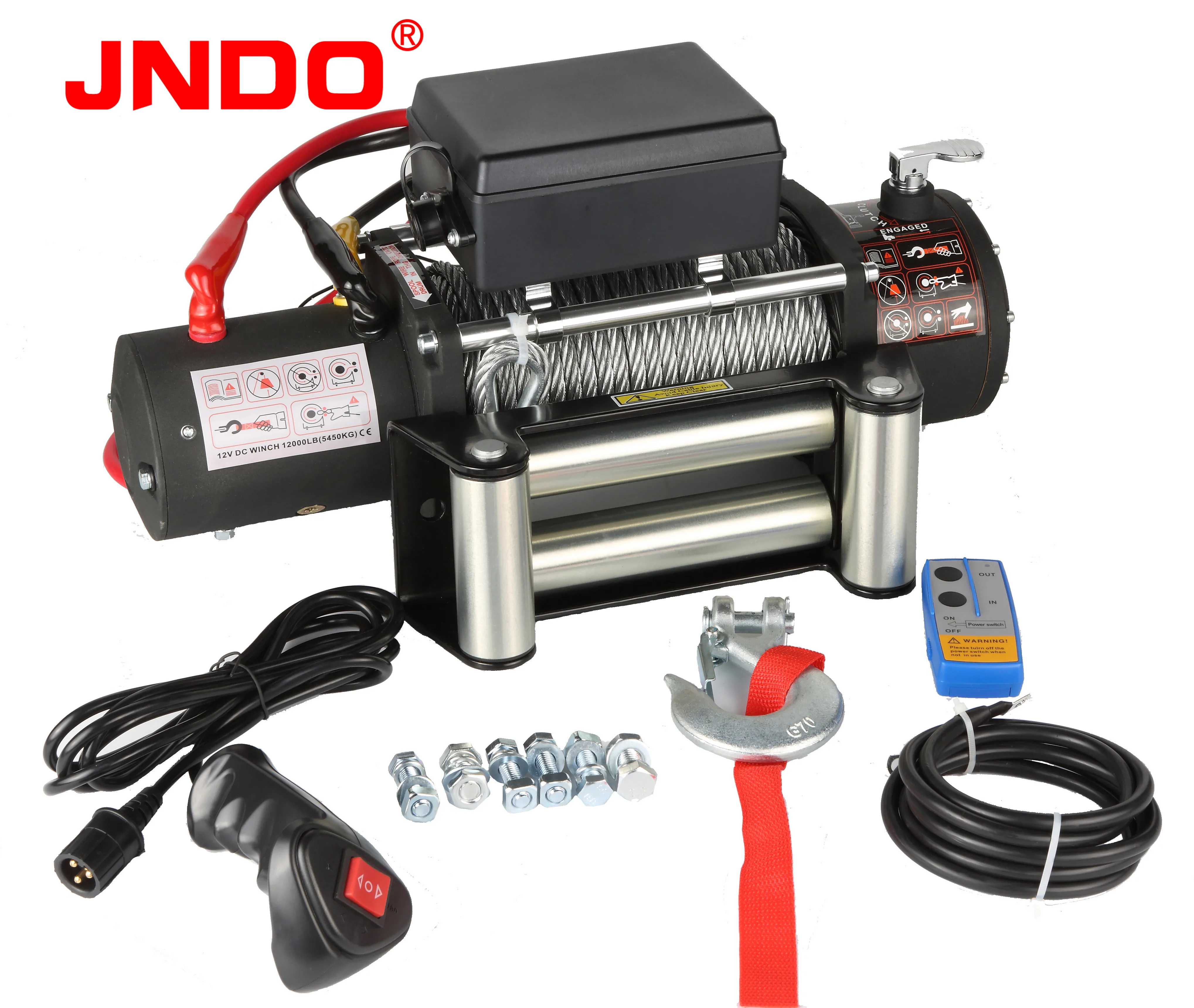 high quality winches for 4x4 small mini 12v or 24v 12000lbs electric winch