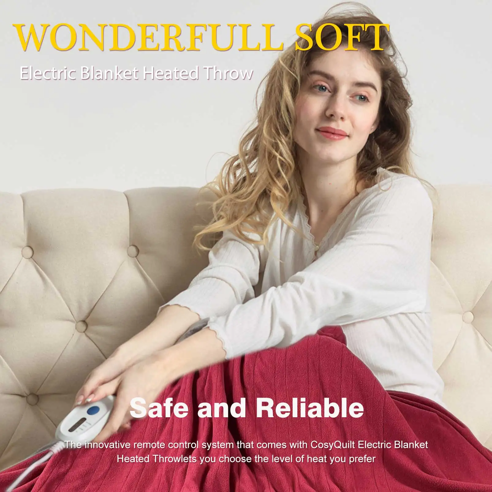 Amazon Manufacturer  5 Heat Settings Temperature Switch Heating Bed warmer Throw Electric Blanket Switch