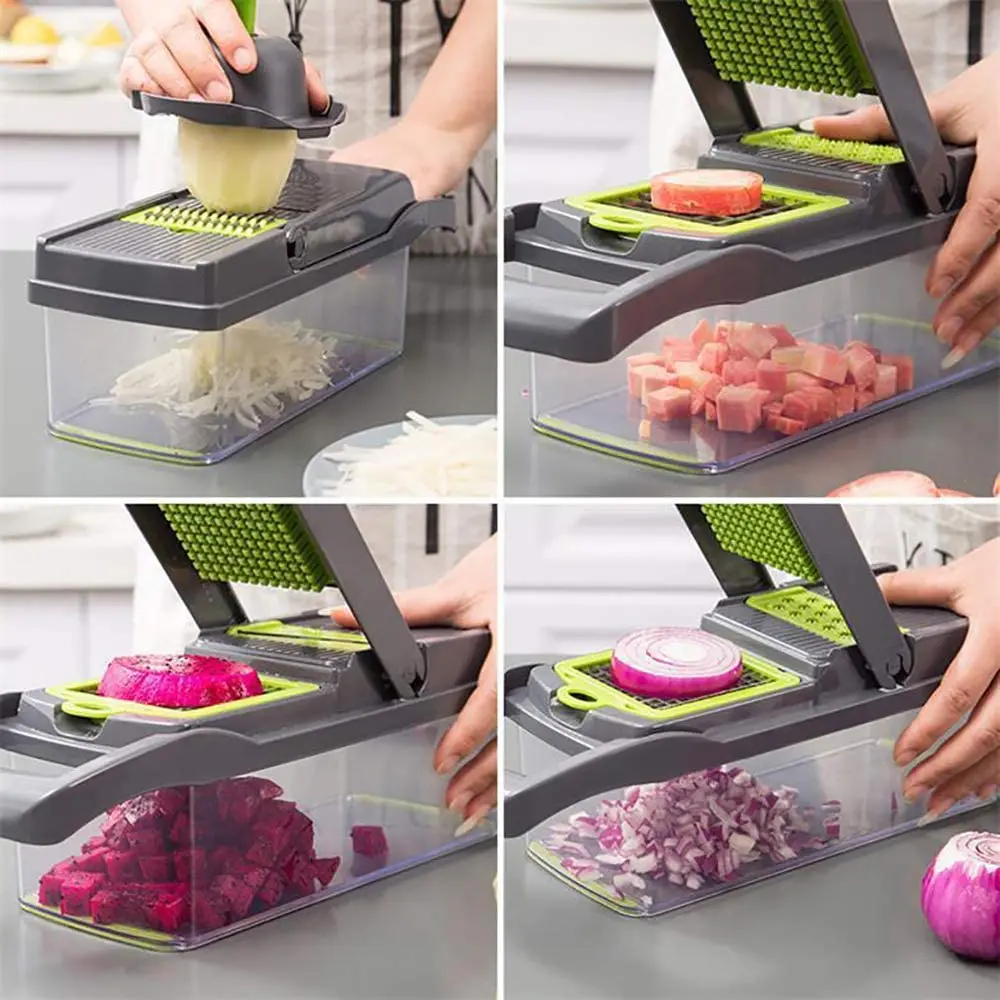 12 в 1 мандолины Slicer измельчитель Терка мультифункциональная овощерезка растительного slicer