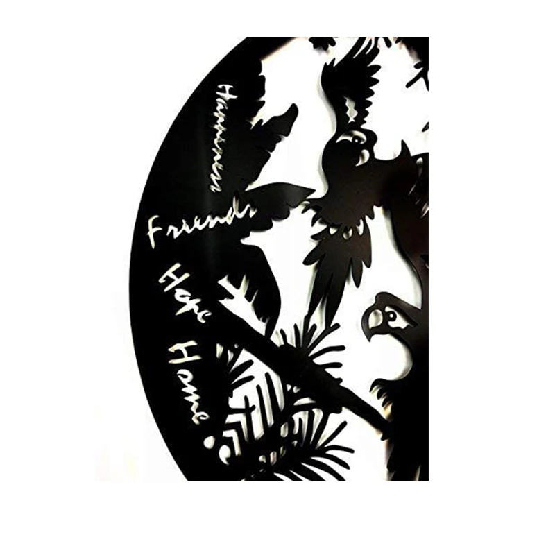 Wholesale Wall Art Eagle Wall Decorations With Round Frame Metal Home Decor Wall