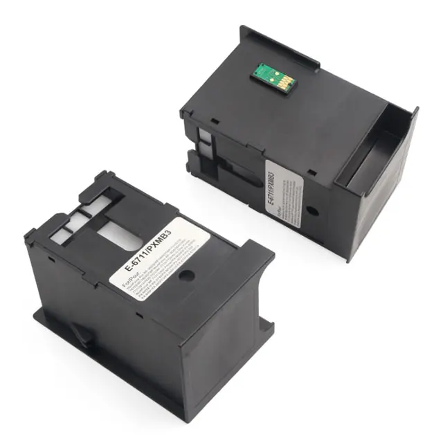 T6711 T671100 обслуживания Коробка для Epson WF-3540 WF-3620 WF-7710 WF-7720 сливного бачка стабильный чернил сброса чипа