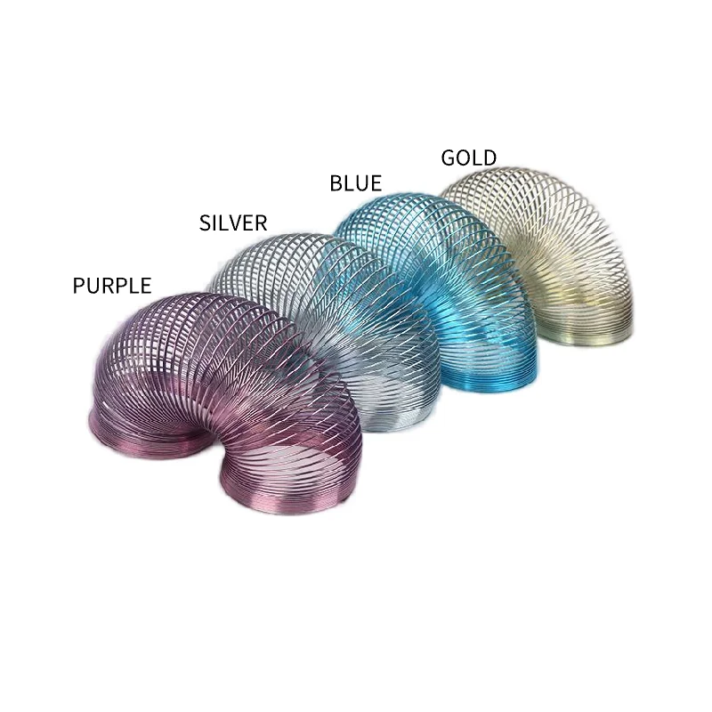 Walking Spring Toy  Rainbow Big Steel Metal Slinkys Walking Toy Metal Spring Toys  for Child