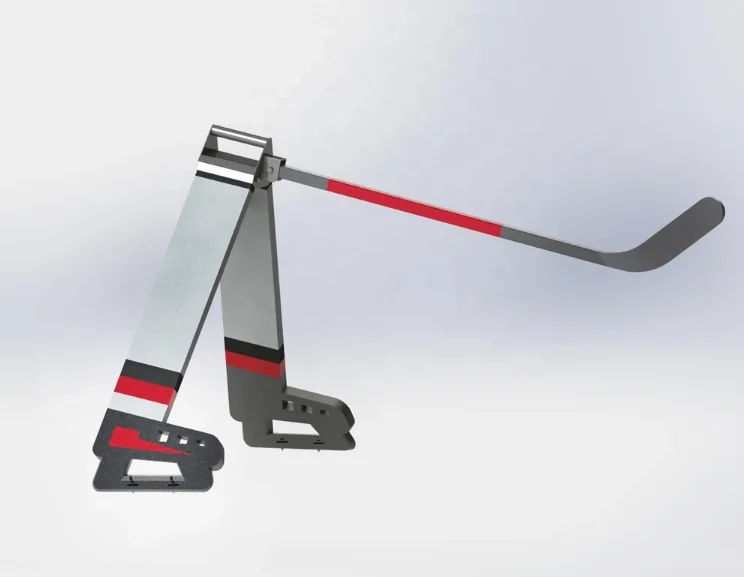 Ice Hockey Defender Trainer Stainless Steel Metal Attack Triangle Training Device