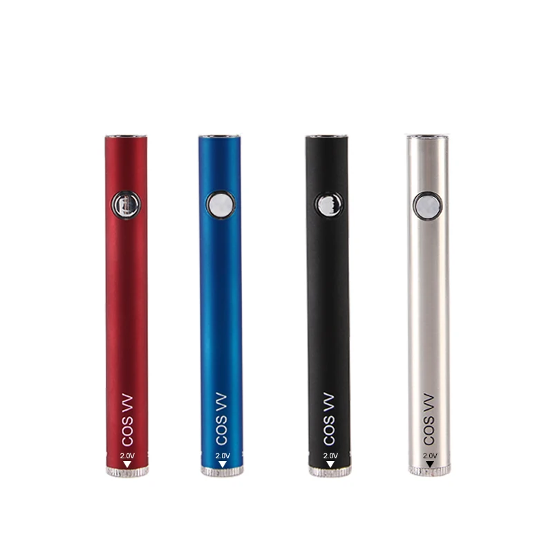 
Fast shipping ECT Cos VV variable voltage 2.0-2.6-3.3-4v slim e-cig vaporizer battery kit wholesale price cbd battery 