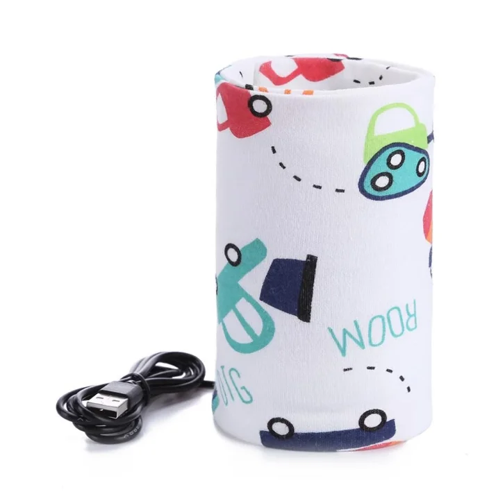 USB Outdoor Baby Feeding Milk Bottle Warmer Thermal Bag Low Voltage and Low Current Heating Safety Baby Bottle Holder
