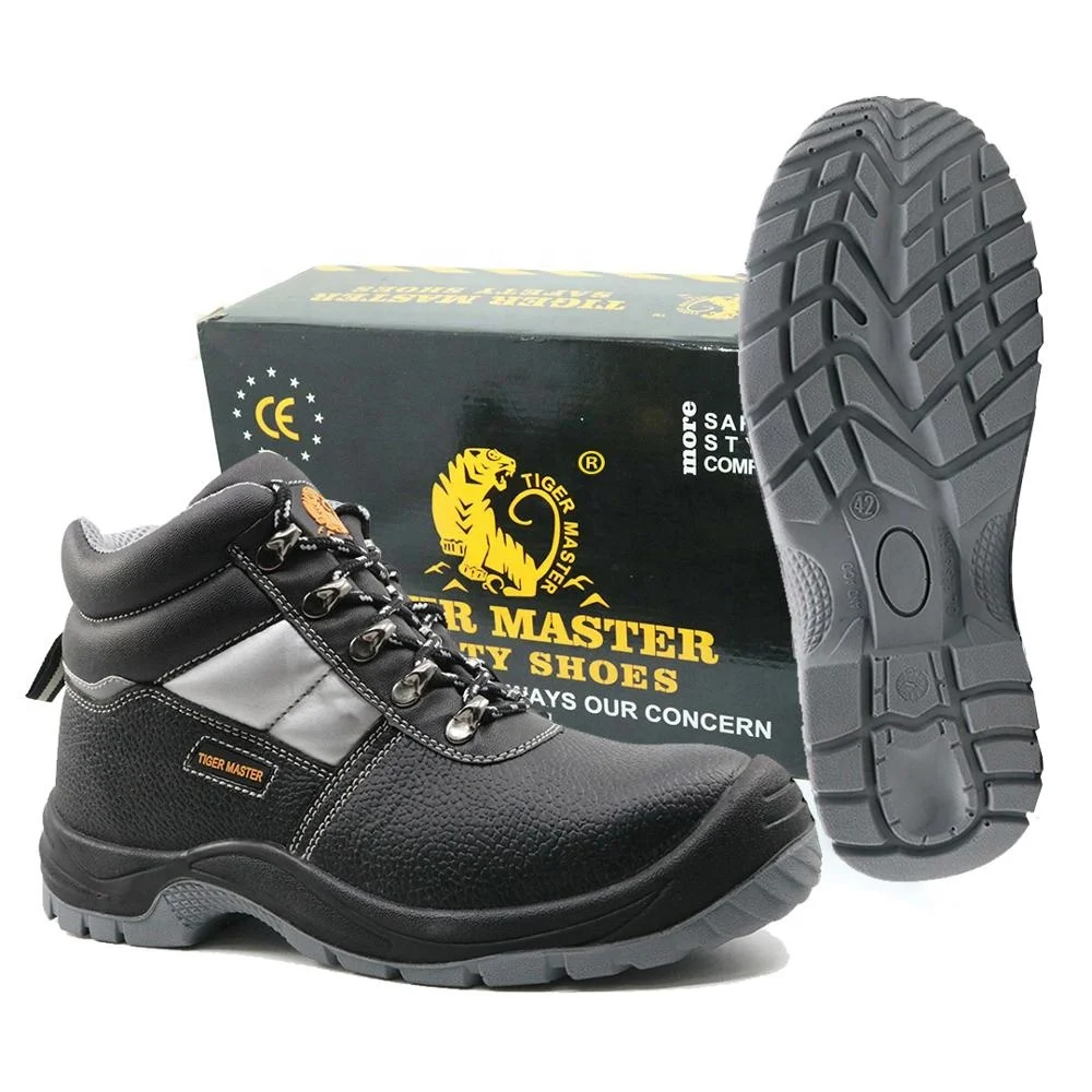 
2021 anti slip oil water resistant leather work shoes anti static safety boots puncture proof men safety shoes steel toecap 