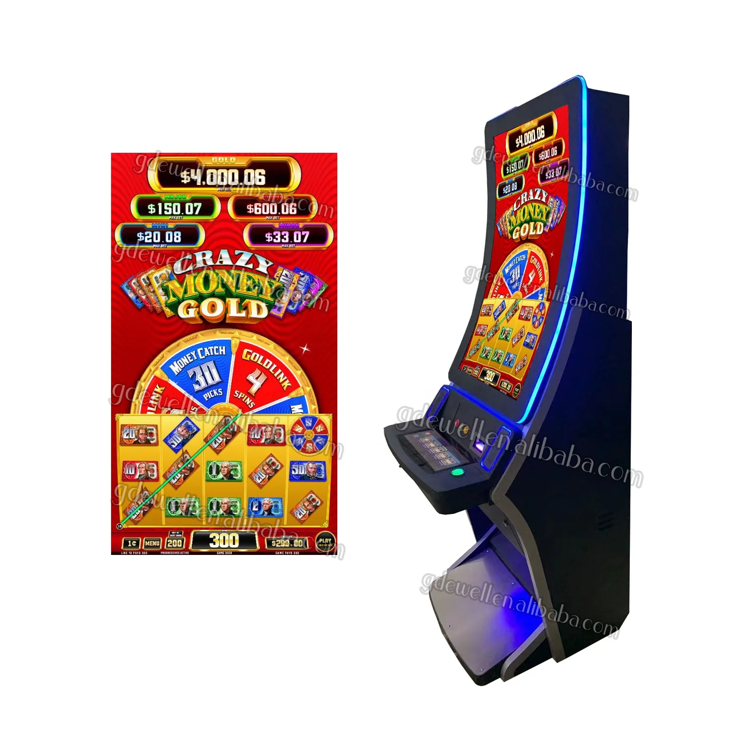 43 дюймовый монитор роскошный игровой автомат Fire Link для казино