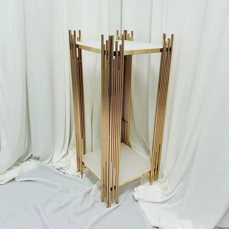 Decorative Low Price Wedding Supplies Flower Stand Wedding Decoration For Sale Luxurious Metal Flower Stand
