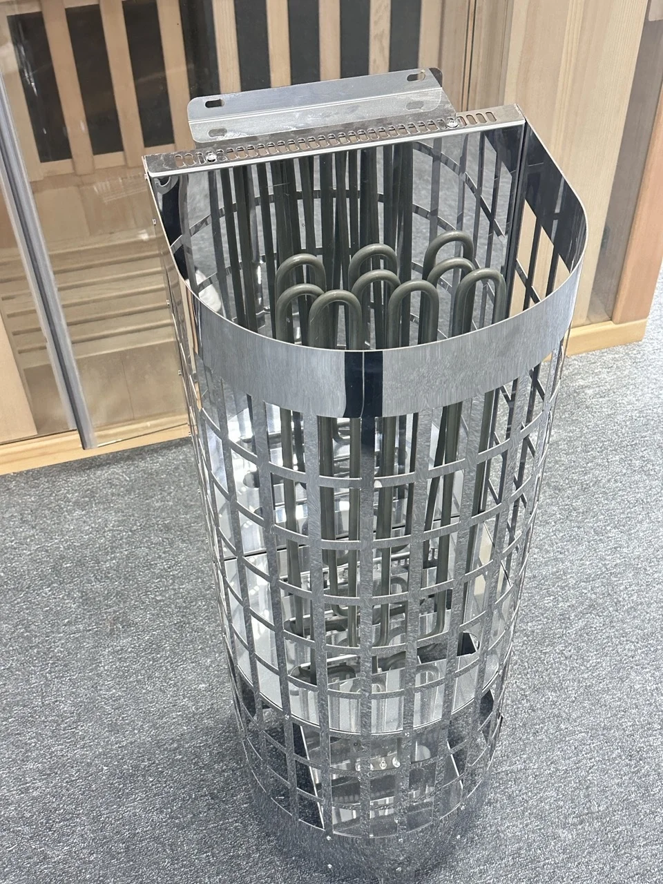 Japan PSE certified stove hollow design spa stainless steel sauna stove heater with external control