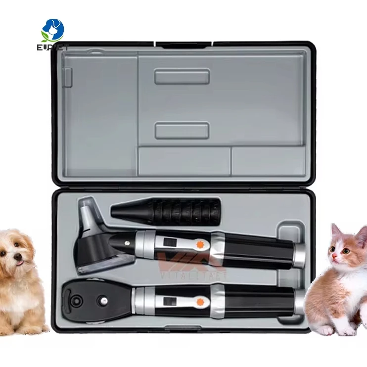 EUR VET 3X Amplify Digital Reusable Medical Veterinary Otoscope Set With Viewing Window & 4 Size Ear Speculums Price