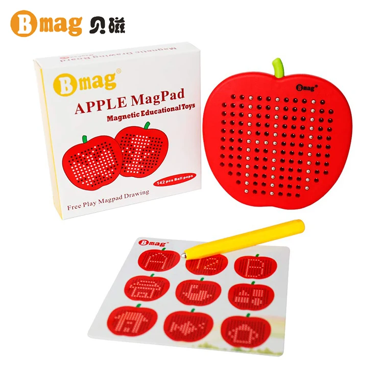 2023 FREE SHIPPING BMAG New Kids Educational Lovely Apple ABS Magnetic Writing Board Toys