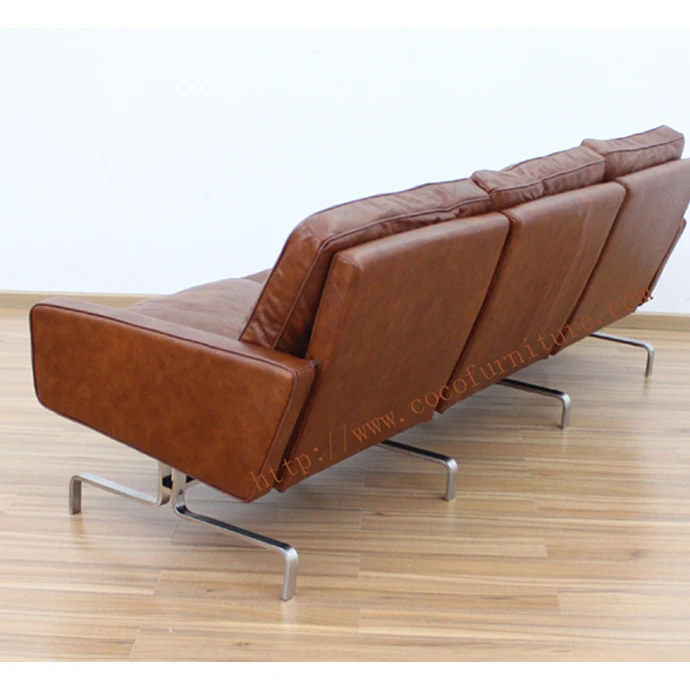 
Vintage Leather sofa 3 seats 