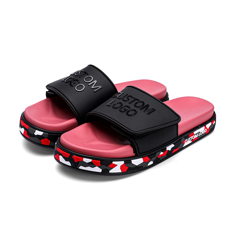 2024 Low Moq Custom Eva Slides Slipper Logo Mens Slides Slippers Custom Sandals With Logo