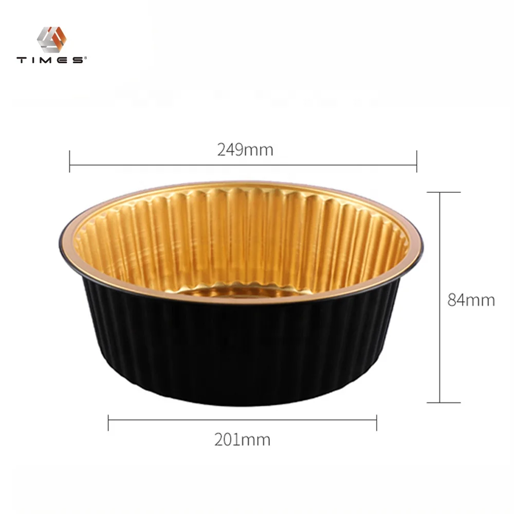 3000ml Ready Meal Sea food Fruits Packaging Aluminum Foil Food Container for Restaurants