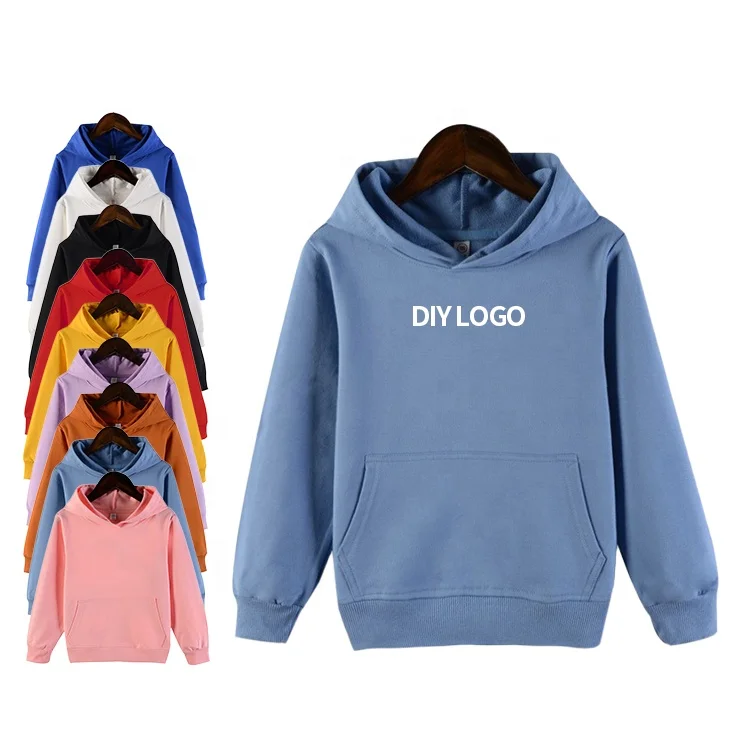 Pullover Sweatshirts For Children Thick Style Children Hoodies Custom Logo Boy And Girl Hoodies Kids Unisex