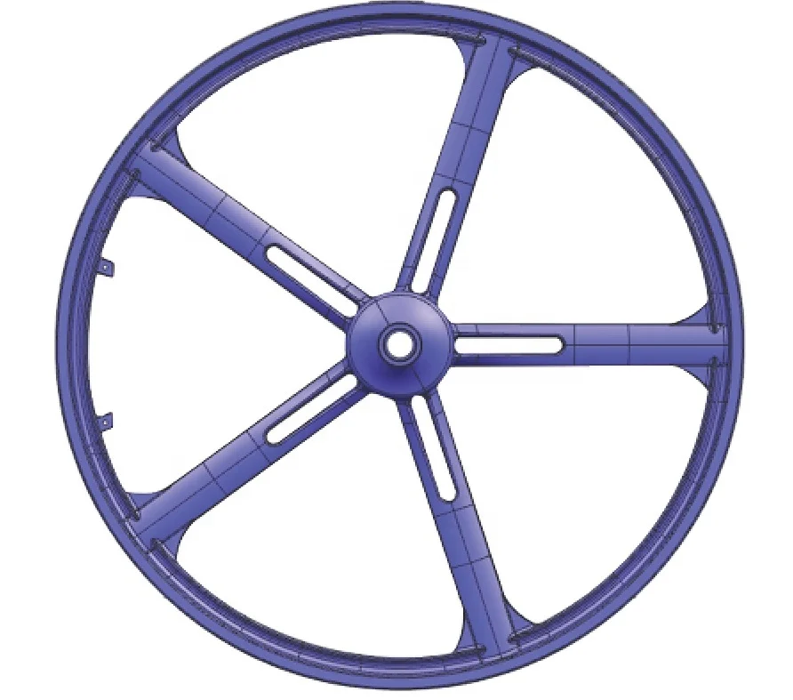 Best quality cheap price 24inch  5 Spokes Magnesium Alloy Bicycle Wheel Rim Light and Strong Public Share Bike Rims