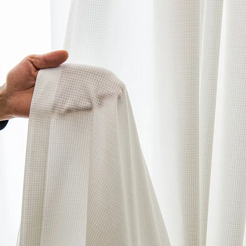 Customized sunscreen double-layer mirror thickened translucent impermeable living room bedroom balcony curtains window