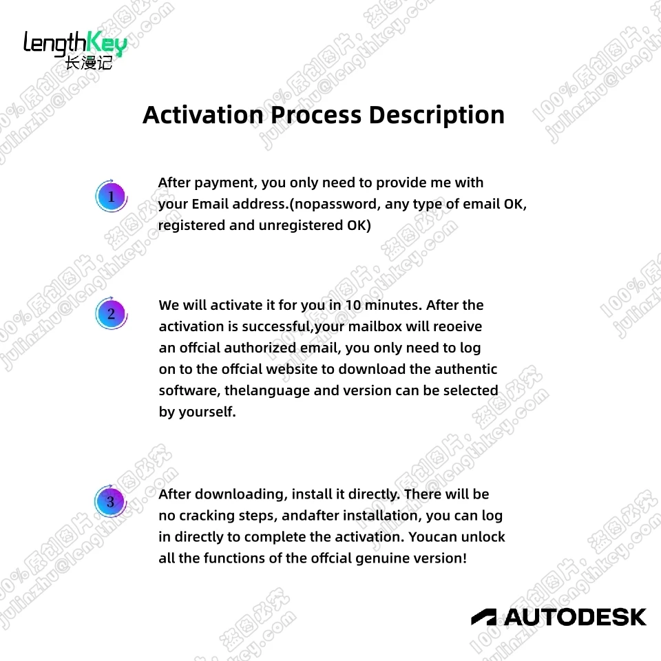 24/7 Online Autodesk AutoCAD 3 Year Subscription 2024/2023/2022/2021 PC/Mac Genuine License Key Drafting Drawing Tool Software