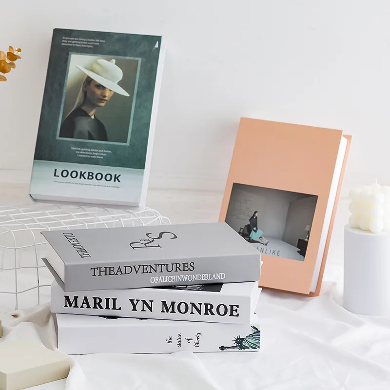 Модные современные поддельные книги домашний декор на заказ декоративные журнальный столик для хранения книг