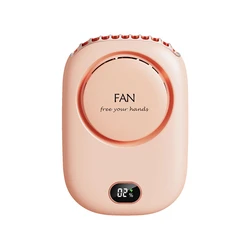 2022 New USB Hanging Rechargeable Neck Fan Portable Waist Personal Mini Fan China Suppliers Wholesale around necklace fans
