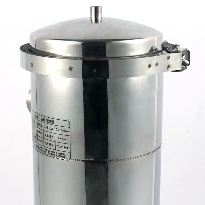 New Stainless Steel Diesel Fuel Dispenser with Carbon Steel Bag Filter Housing Gasoline Oil-Water Separator for Industrial Use