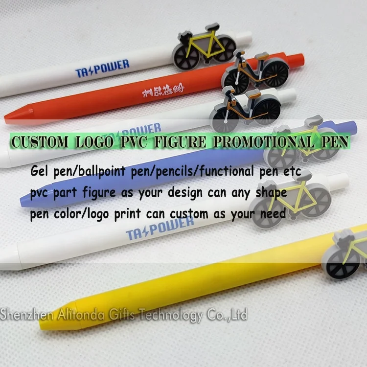 Cheap custom sea animal figure sea lion seal shape figure promotional gel pen ballpoint pens for aquarium souvenir gifts