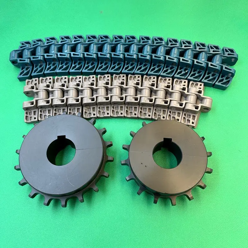 Modular plastic mesh belt machining chain wheel conveyor belt