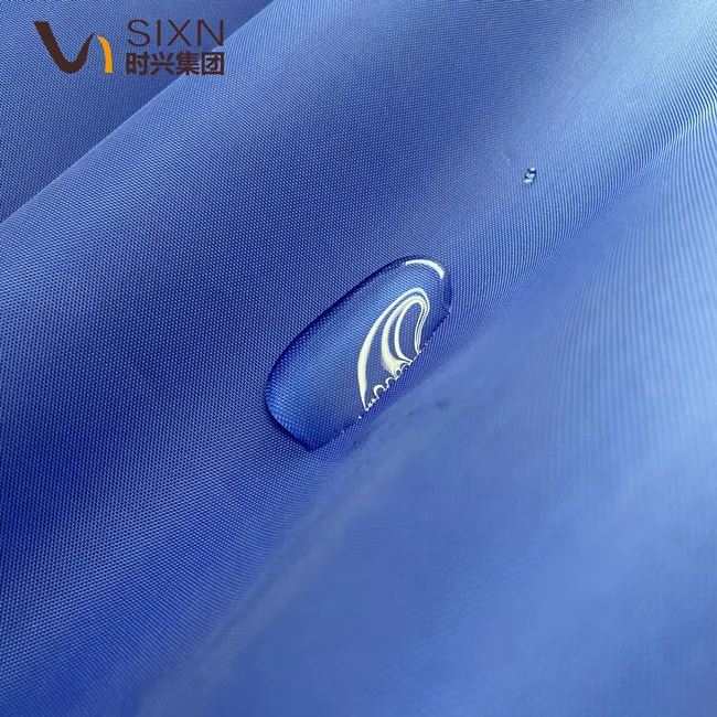 Custom Style 150D Oxford  PVC ULY PU Coating Waterproof 100% Polyester Recycled Fabric For Cloths