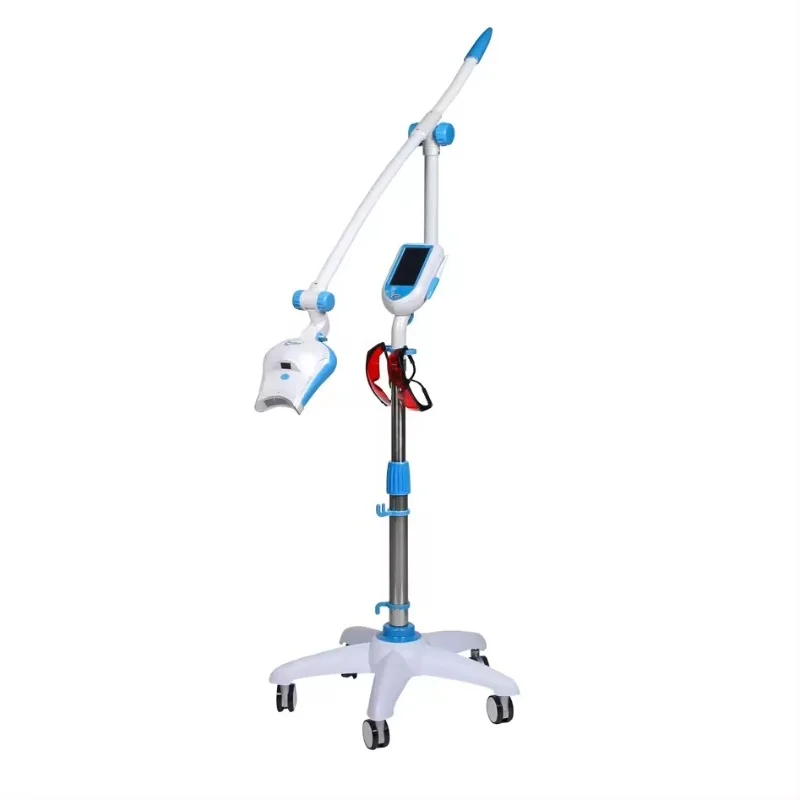 Foshan factory whitening teeth products mobile design teeth whitening devices 3 color LED dental teeth whitening lamp