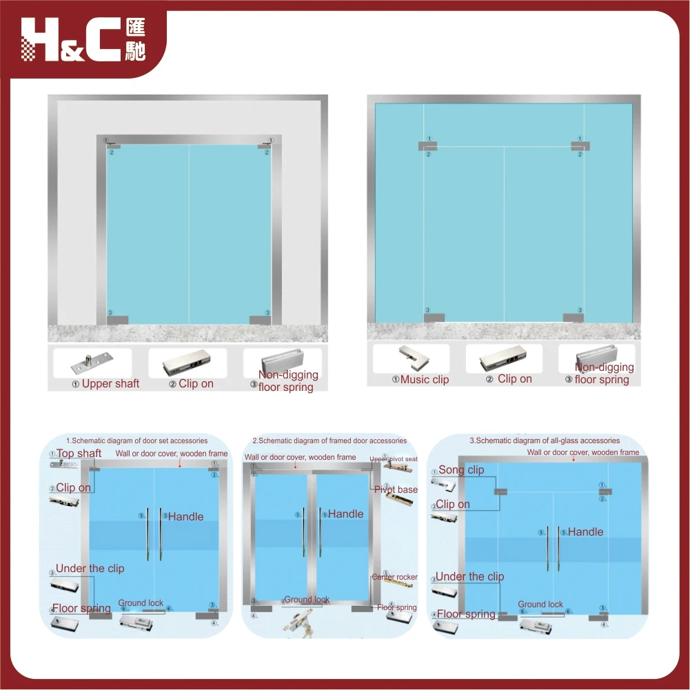 Glass aluminum alloy partition magnetic automatic sliding door smart glass door