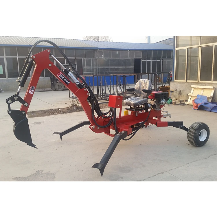 ATV or UTV Mini Backhoe Digger 9ph Trunk Towable Convenient Operation Backhoe Loader Price For Sale