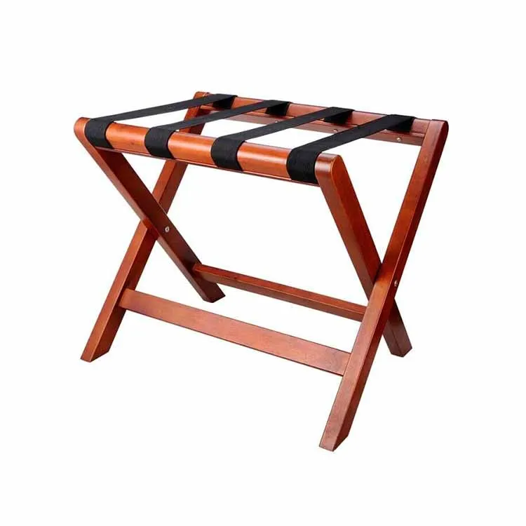 Hotel Supplies Deluxe Folding Wood Luggage Racks