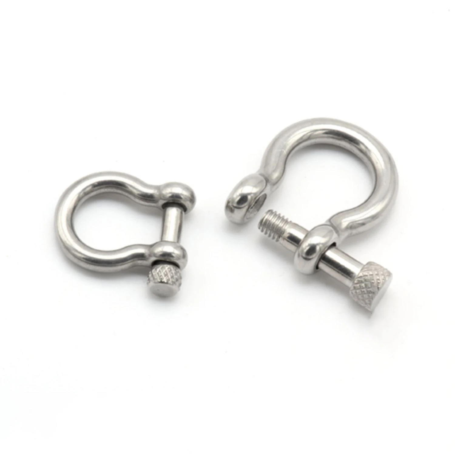 Metal Bag Hardware Belt Accessories Detachable Screw Metal D Ring Buckle D Rings Stainless Steel Horseshoe D Ring