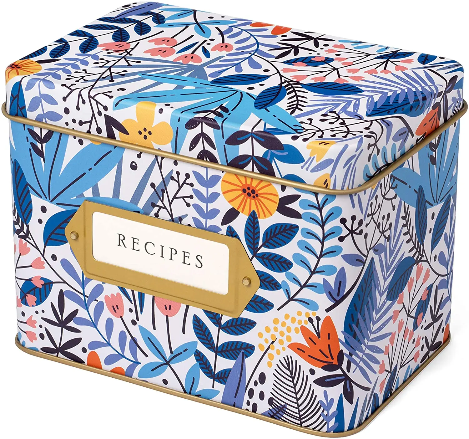 Recipe Card Complete Gift Box Decorative Tin Box, Recipe Cards, Index Dividers