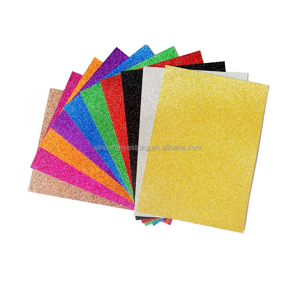 Custom Glitter Eva Foam Sheets Assorted Colors Craft Glitter Foam /Handicraft Crafts Foam Paper For Diy Arts And Crafts Product